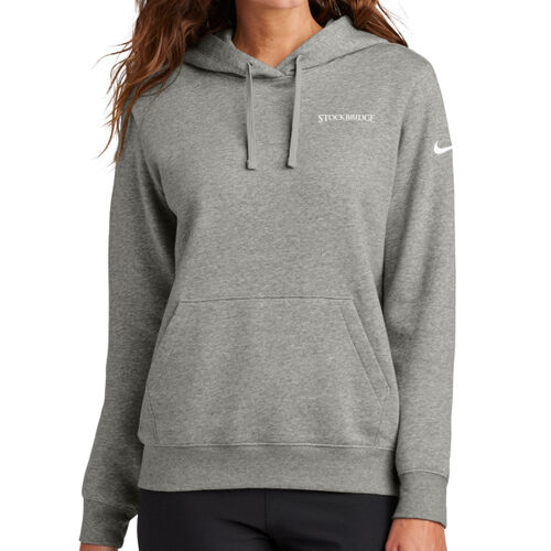 Stockbridge - Ladies Club Fleece Sleeve Swoosh Pullover Hoodie Thumbnail